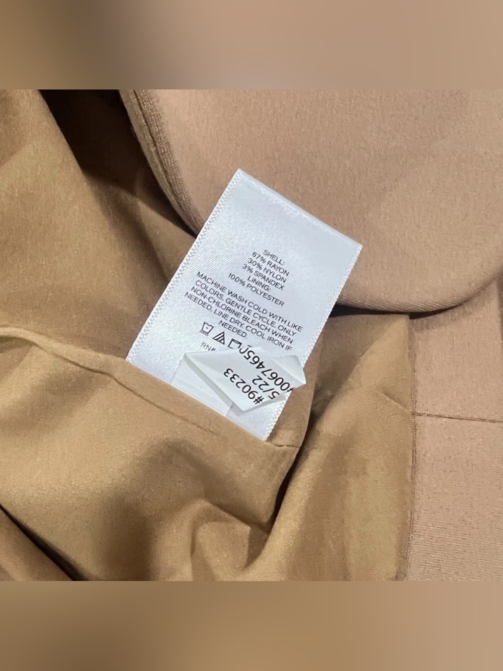 Express Tailored Camel Blazer Jacket - Picture 5 of 6